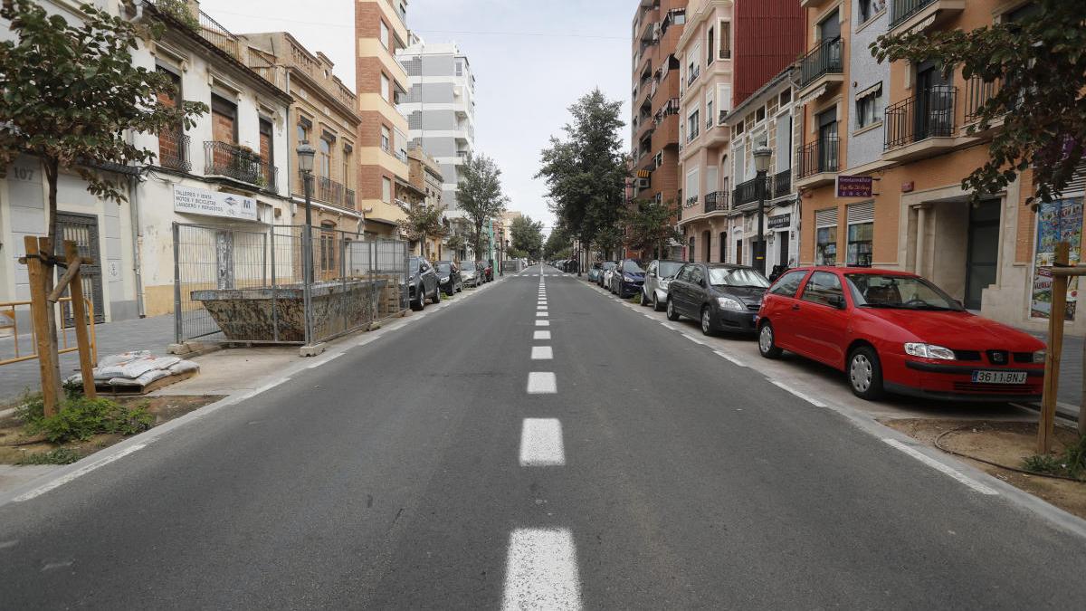 El barrio del Cabanyal durante el pasado Domingo de Ramos.