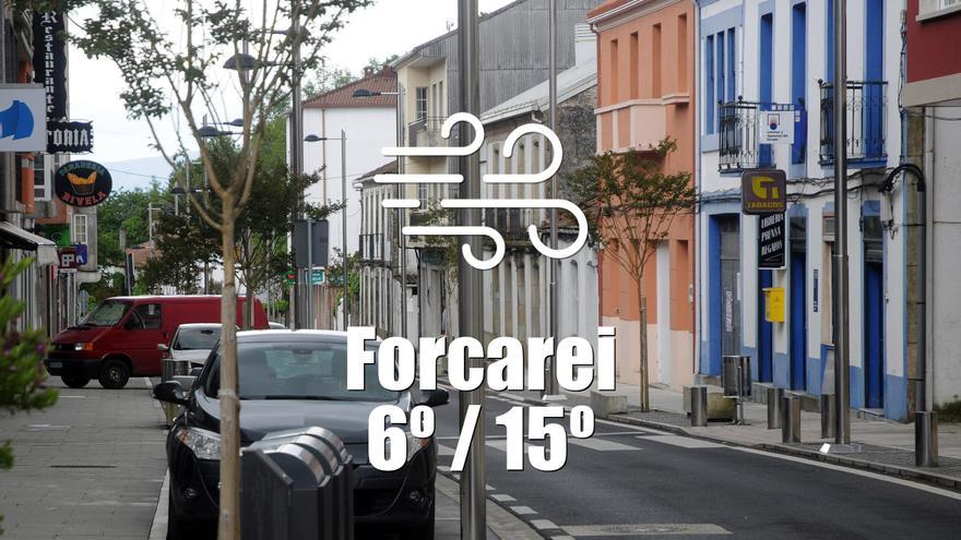 El tiempo en Forcarei: previsión meteorológica para hoy, martes 16 de abril