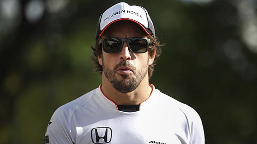 Fernando Alonso, en Yas Marina.