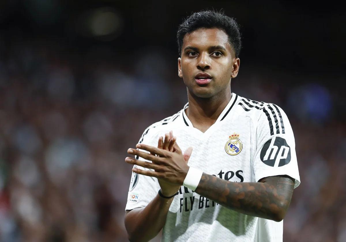 Rodrygo Goes, durante un partido del Madrid esta temporada