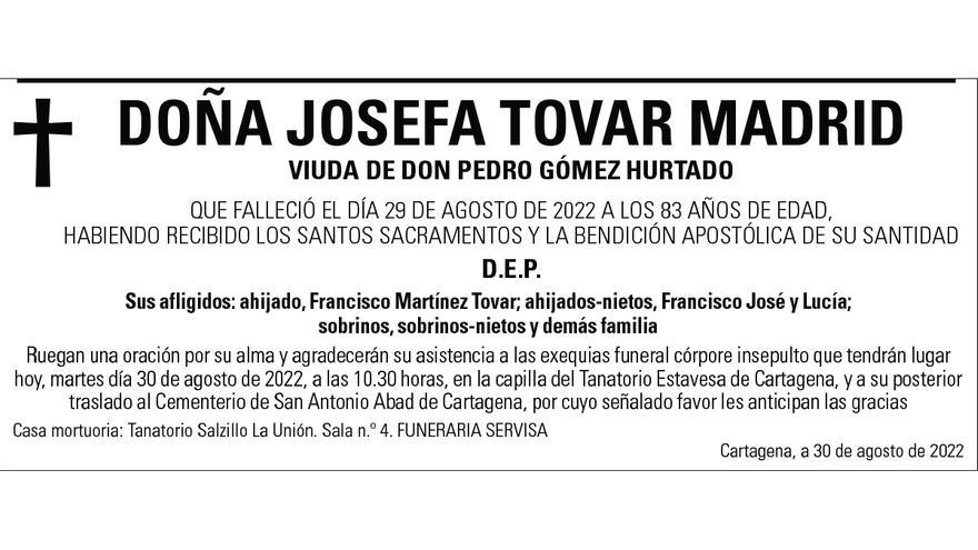 Dª Josefa Tovar Madrid