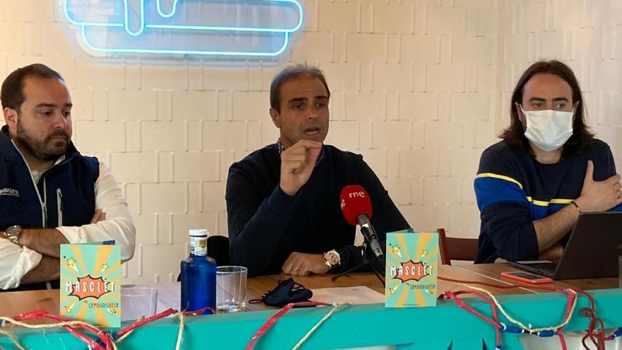 Ricardo Caballer, durante la presentación del disparo