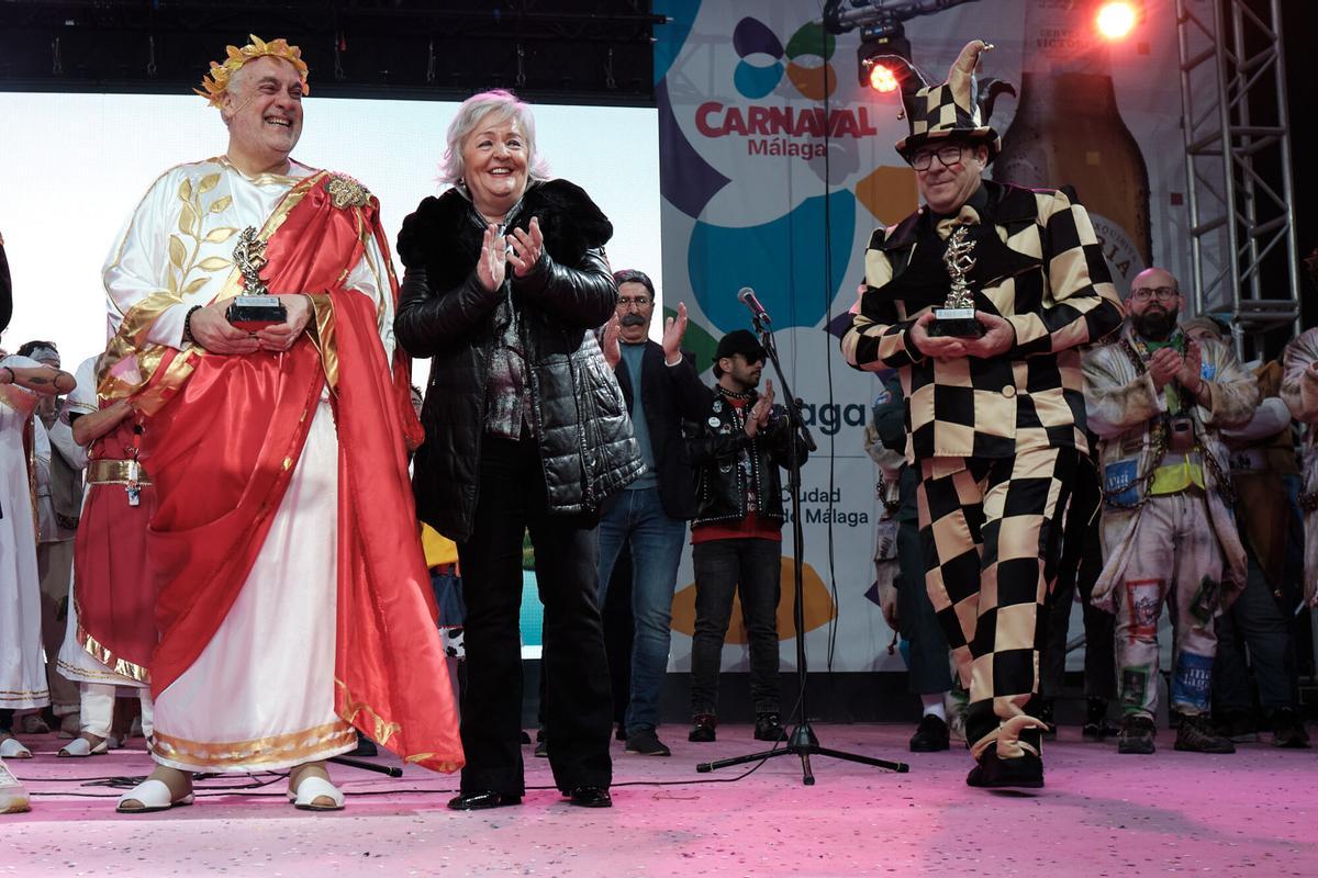 Rafael Estades Angel “El Morta” y Miguel Angel Vegas conocido popularmente como “El Chorly” son los encargados de hacer el pregón del carnaval de Málaga 2026
