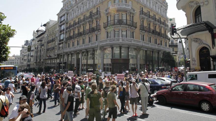 La Gran Vía de Madrid, en una imagen de archivo.