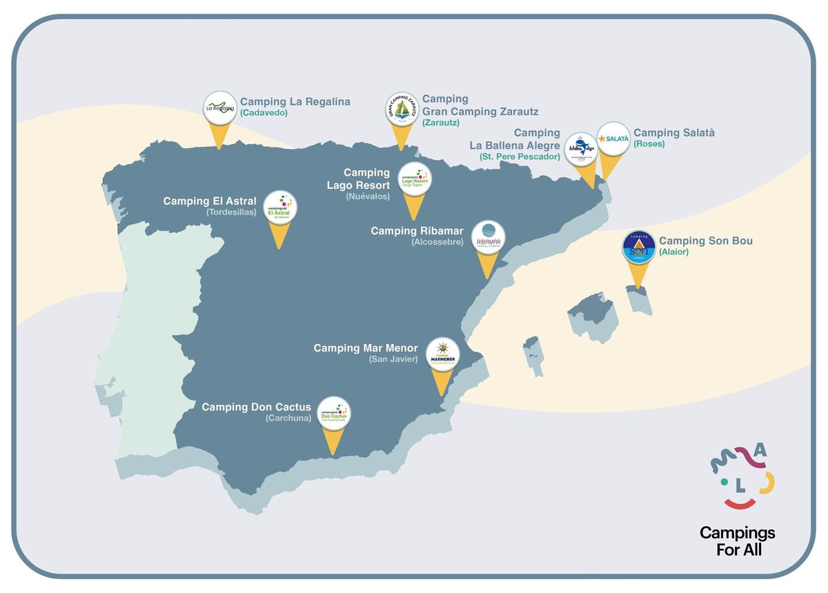 Els càmpings del projecte "Campings For All, destinos accesibles para todos"