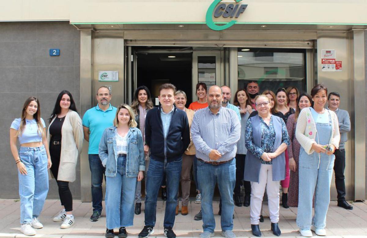 Miembros del equipo de la unión provincial de CSIF Málaga.