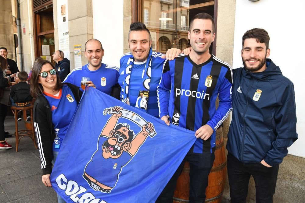 Aficionados del Oviedo en A Coruña