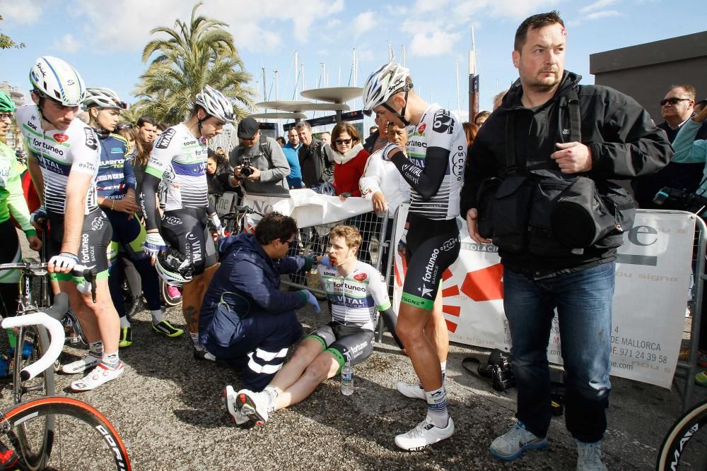 Knapper geht es eigentlich nicht: Mit einem Sieg im Fotofinish hat sich Daniel McClay vom Rennstall Fortuneo VitalConcept am Sonntagnachmittag (29.1.) die Trophäe für die letzte Etappe der Playa de Palma Challenge der Radprofis auf Mallorca gesichert.