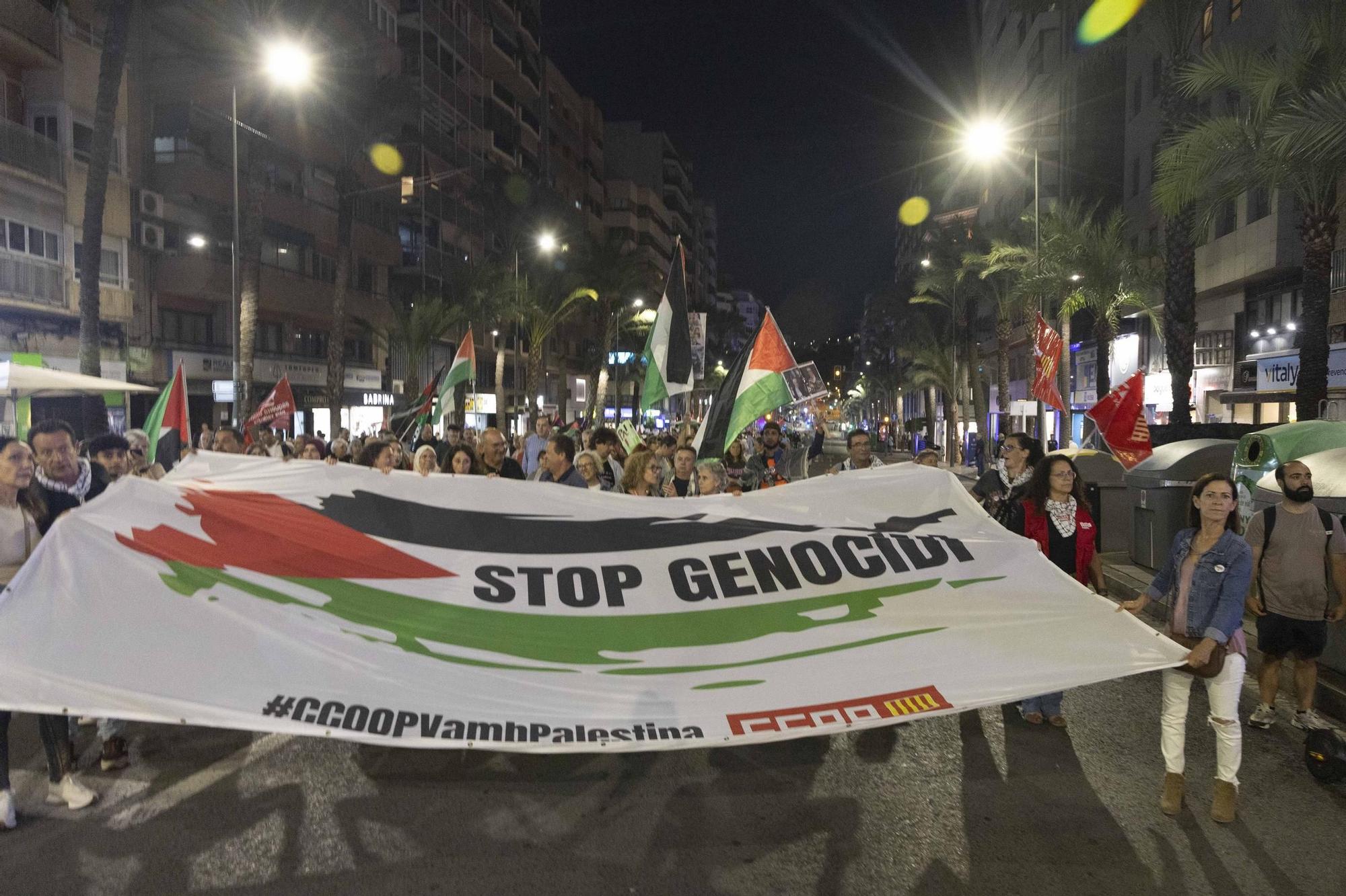 Alicante alza la voz por Palestina en una jornada de movilizaciones