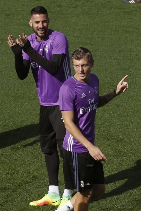 Entrenamiento del Real Madrid antes de su viaje a Gran Canaria