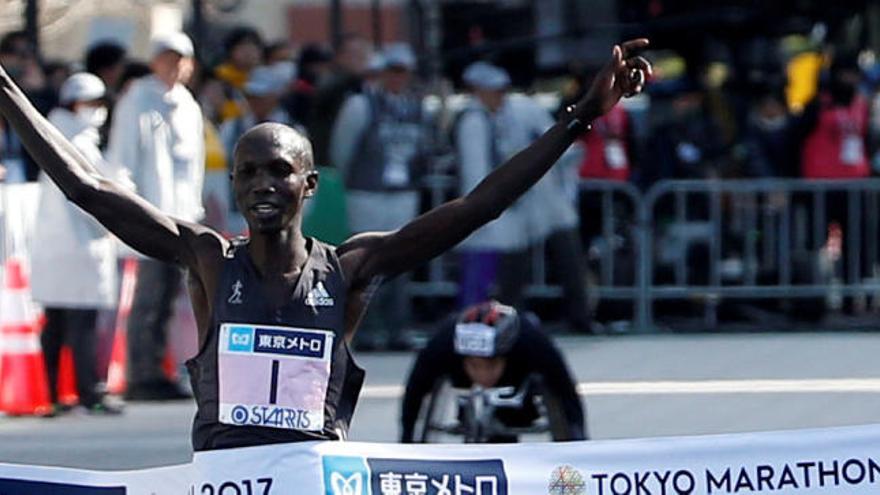 Wilson Kipsang, ganador del maratón de Tokio en 2017