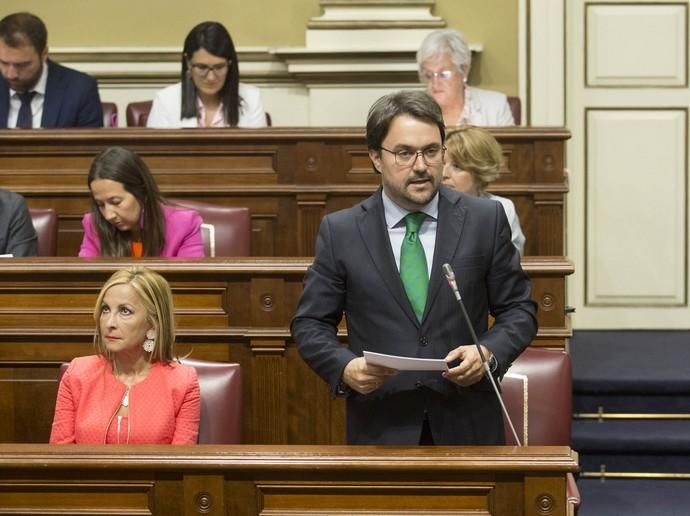 Delia Padrón Pleno del Parlamento de Canarias , Santa Cruz de Tenerife , presidente Fernando Clavijo CC