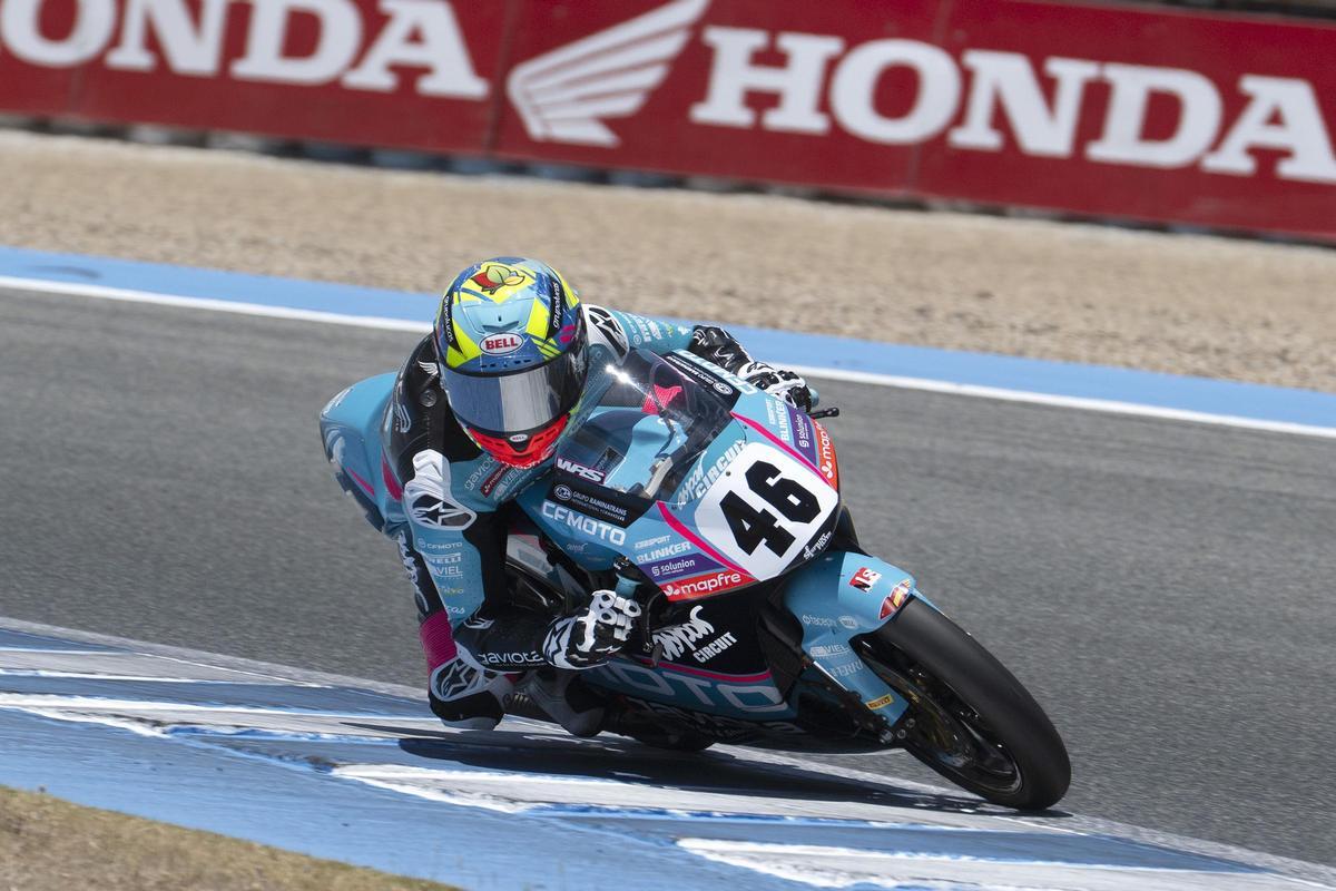 Álvaro Lucas, en la prueba de Magny-Cours