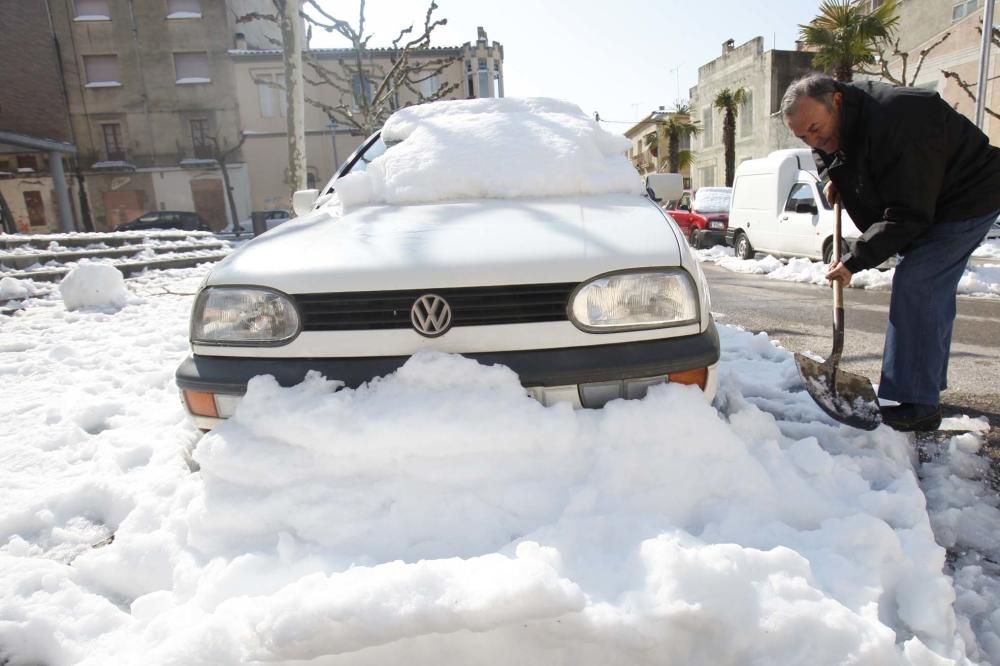 La nevada del març de 2010 a Girona