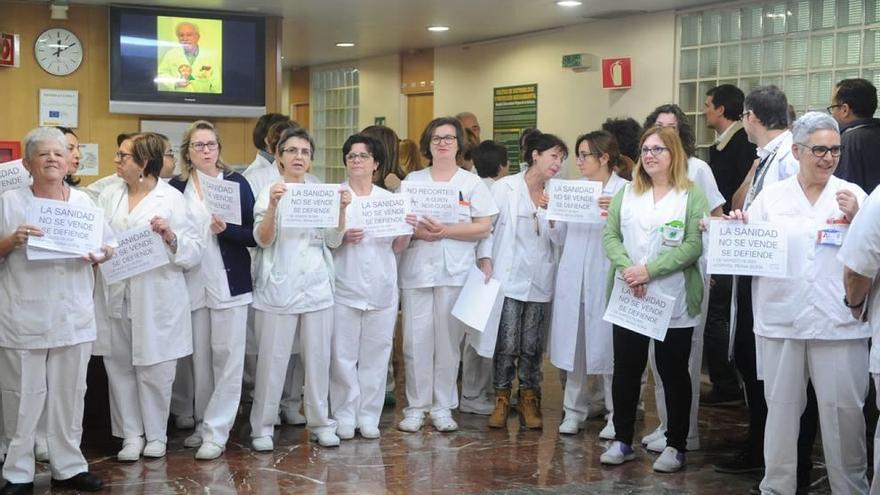 Arrancan las protestas en los hospitales