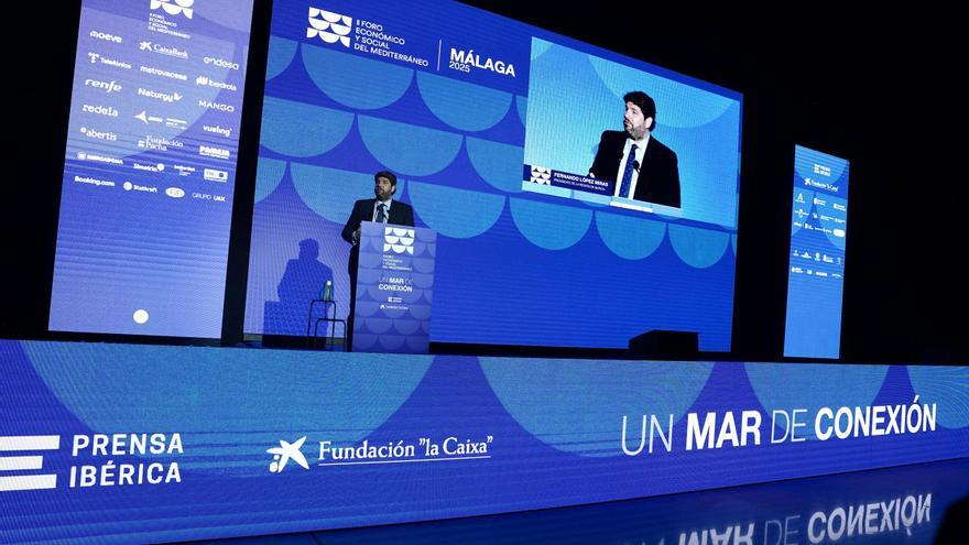 López Miras: &quot;Sin el agua del Trasvase Tajo-Segura una parte esencial del Mediterráneo se quedará sin futuro&quot;