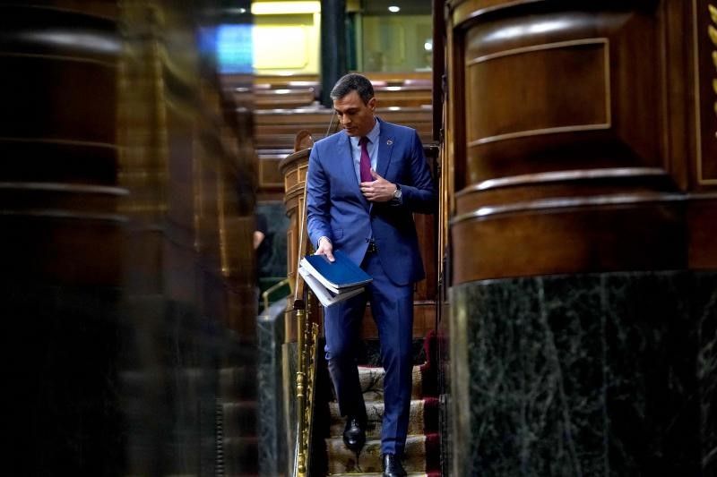 El presidente del Gobierno, Pedro Sánchez, durante el debate del estado de la nación, el pasado 13 de julio de 2022 en el Congreso.