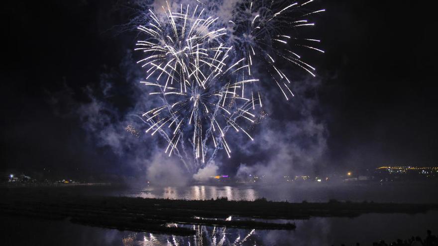 Imatge del Castell de focs en el marc de la Festa Major de Manresa de 2019