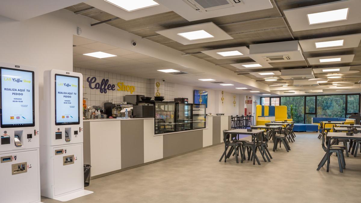 Cafetería de un colegio en Vigo.