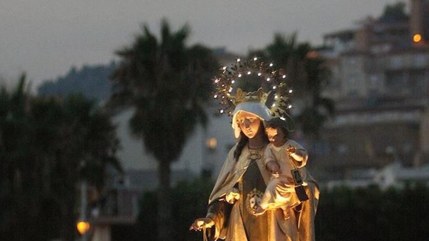 Procesión de la Virgen del Carmen en El Palo.