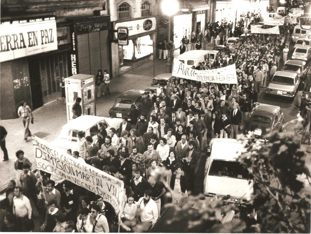 Manifestación de apoyo a El Papus en Barcelona tras el atentado.