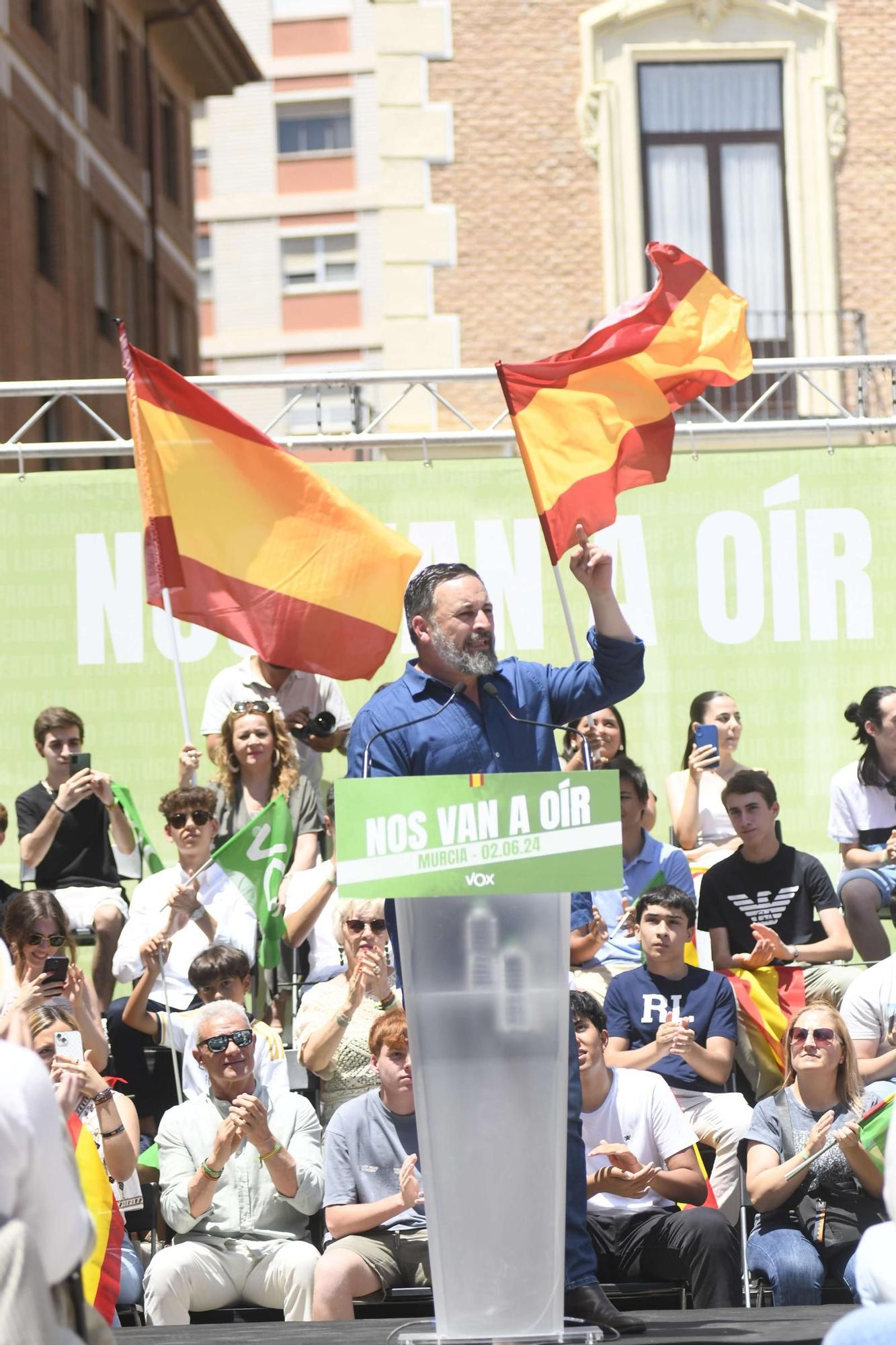 Acto de Santiago Abascal y Jorge Buxadé en Murcia