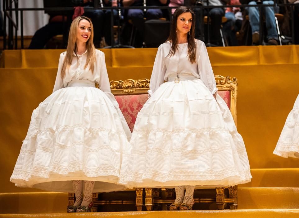 Ensayo de la exaltación de la falleras mayores de València 2019