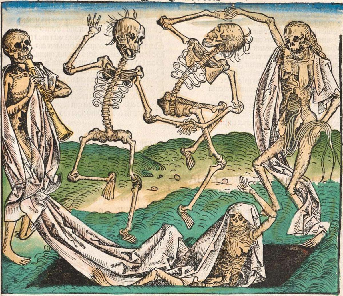 ‘Danza de la Muerte’ (1493), de Michael Wolgemut.