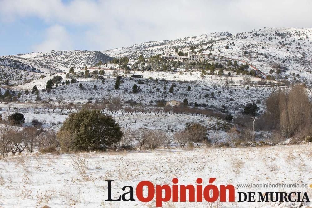 La nieve llega a las pedanías de la comarca del No