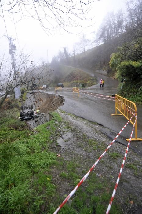 Temporal en Asturias: La zona donde se produjo el accidente mortal en Laviana