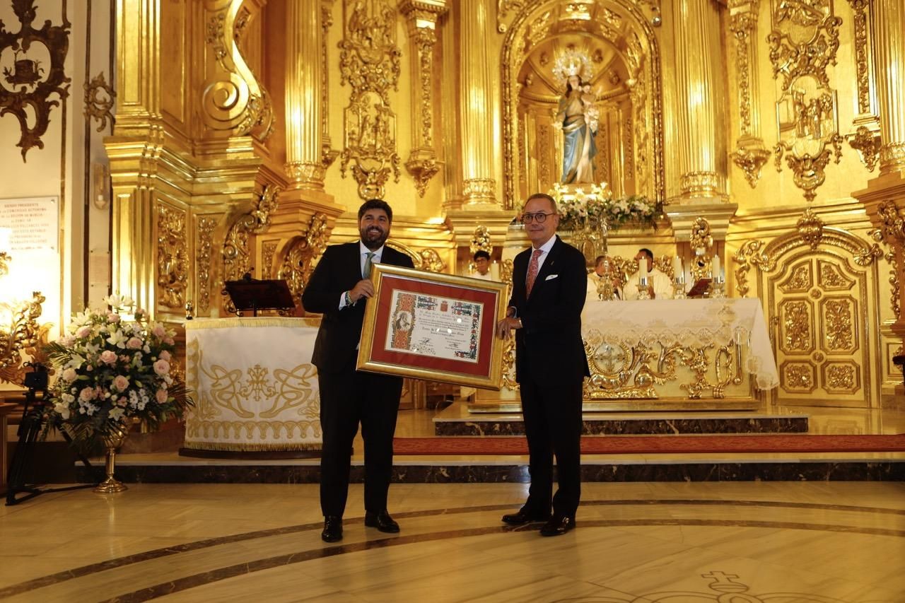 Así ha sido el nombramiento de Fernando López Miras como Mayordomo de Honor del Paso Blanco de Lorca