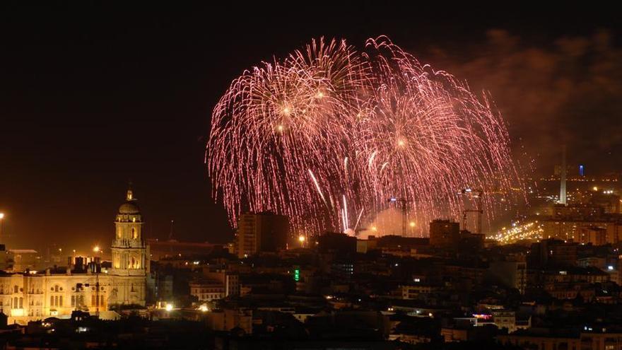 Ver los fuegos artificiales desde la Catedral