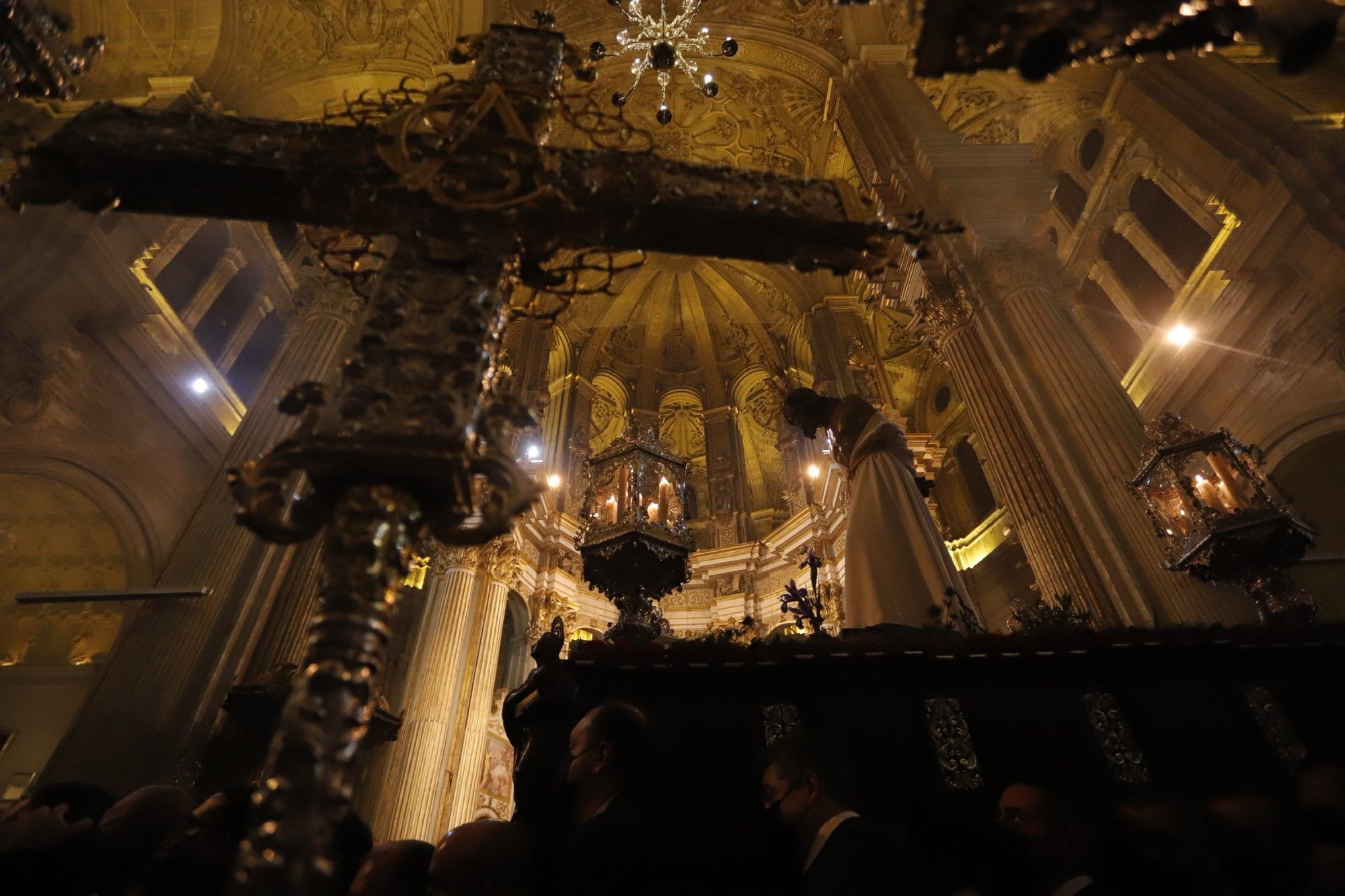 Jesús de la Humillación representa la tercera estación del Vía Crucis