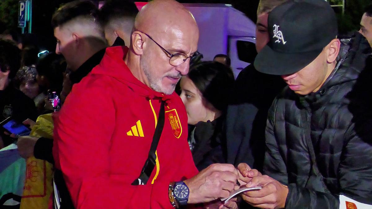 La expedición de la selección española que dirige Luis de la Fuente.