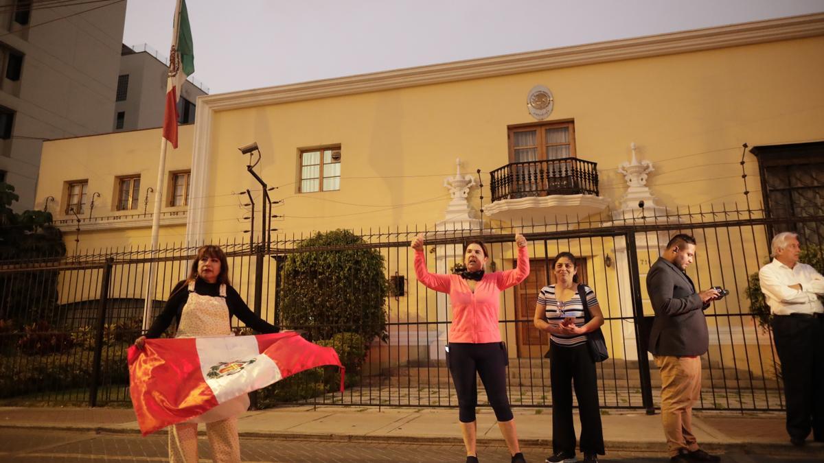 Una imagen de las protestas en Perú.