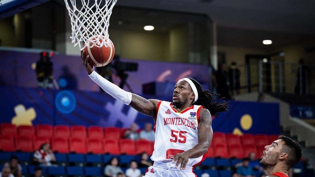 Kendrick Perry, base cajista de la selección de Montenegro.