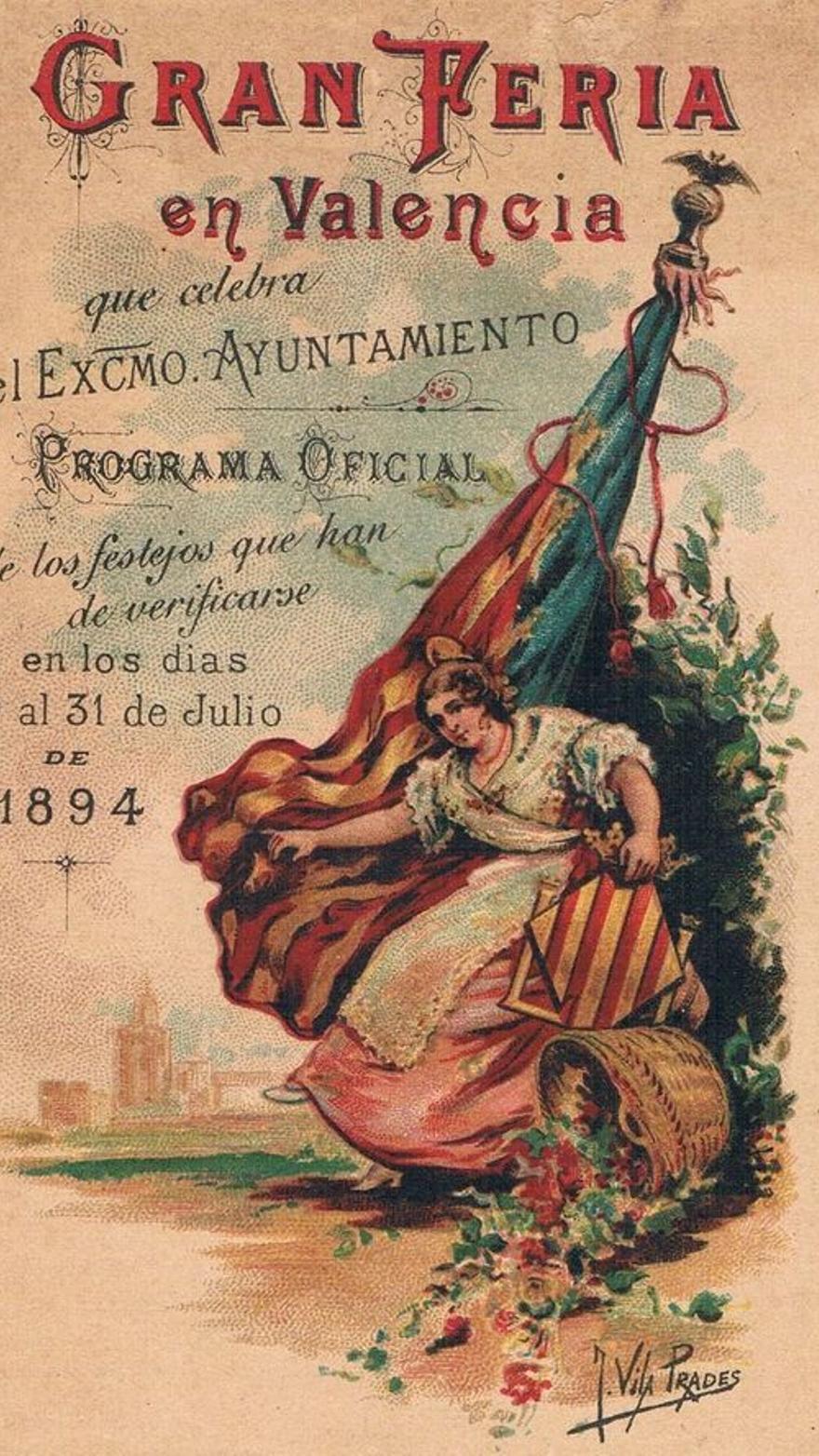 Un cartel de la Feria de Julio de 1894