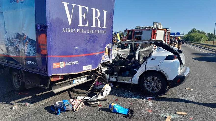 L&#039;accident ha provocat cues quilòmetriques a l&#039;AP-7