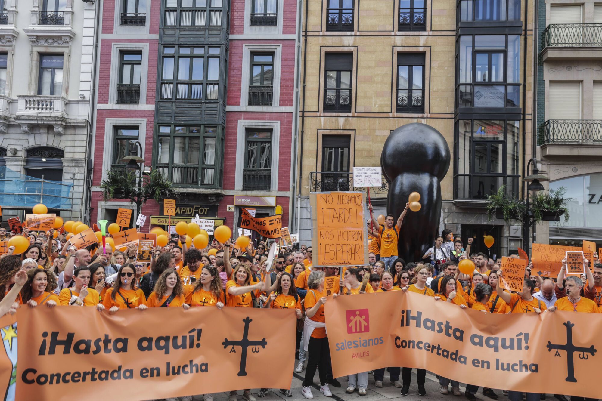 Concentración de profesores de la concertada