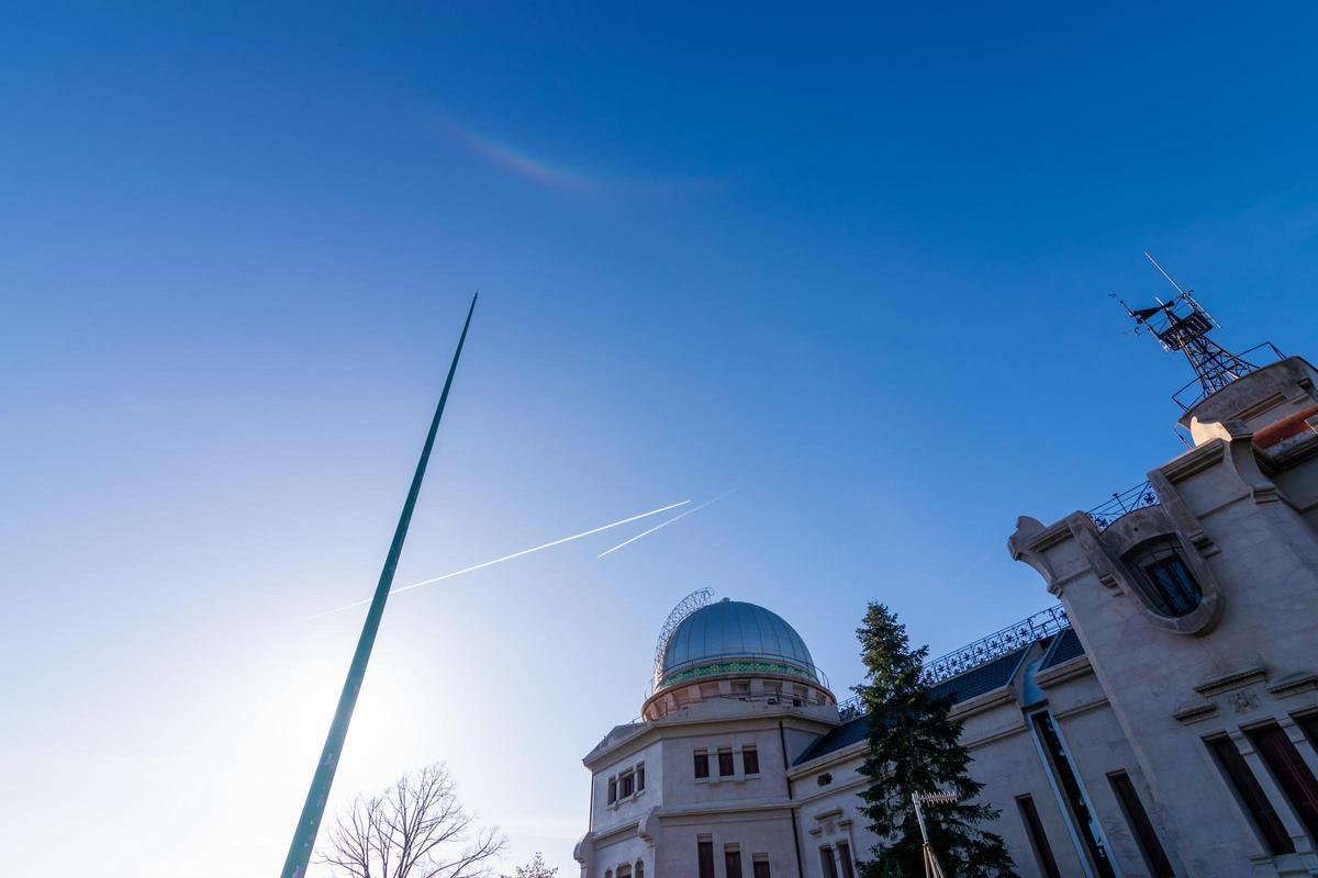 Arco circuncenital sobre el Observatori Fabra, el 4 de abril del 2024.