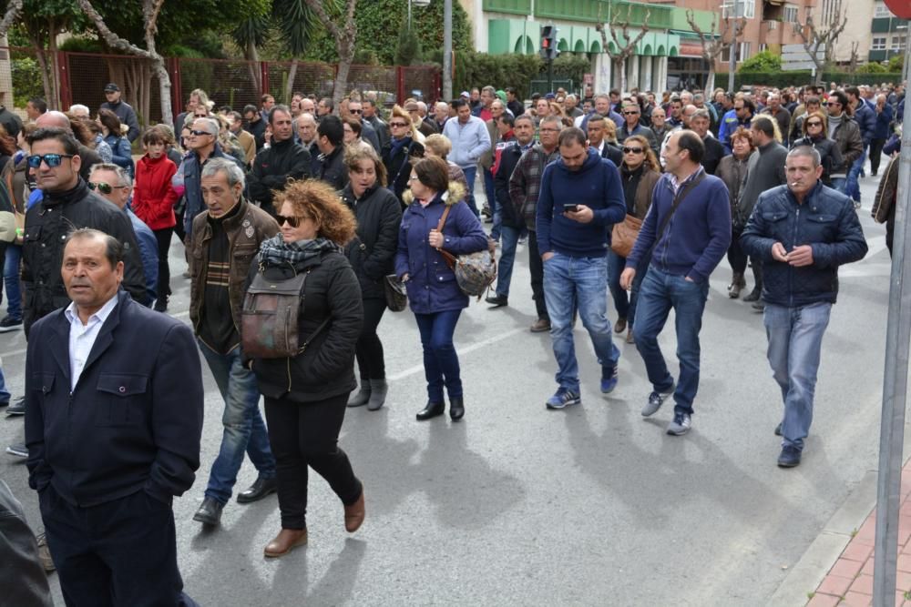 Manifestación en Murcia de los agricultores