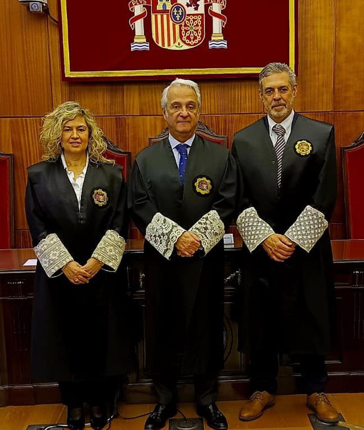 Por la izquierda, Marta Baragaño, Jesús Chamorro y Gregorio  Galindo.