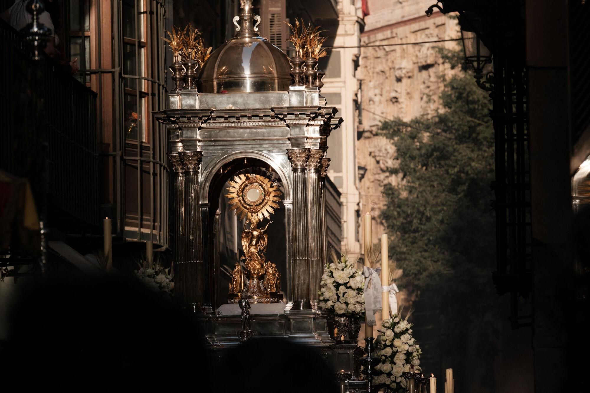 Procesión del Corpus Christi en Málaga 2025