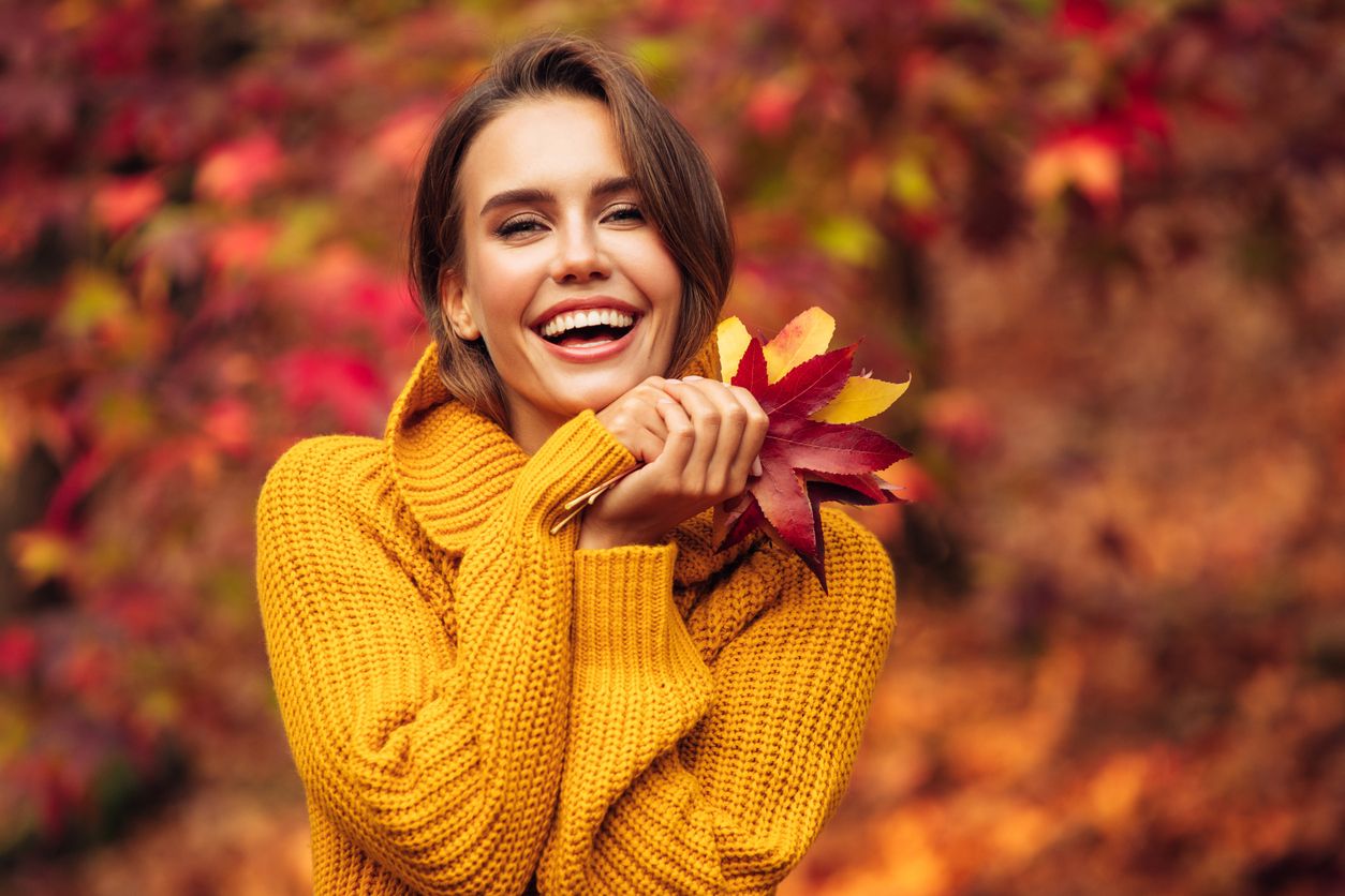 Manicura francesa de otoño