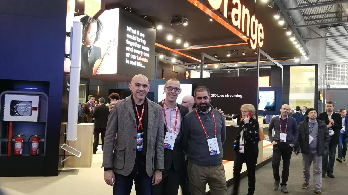 Equipo de White Lynx Bussines en la celebración del Mobile World Congress de 2019. WHITE LYNX