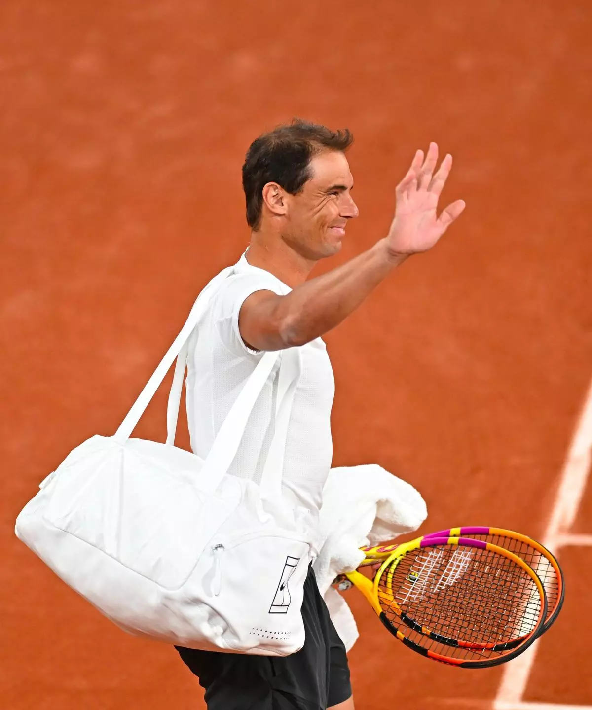 Rafa Nadal se pone a punto en Roland Garros