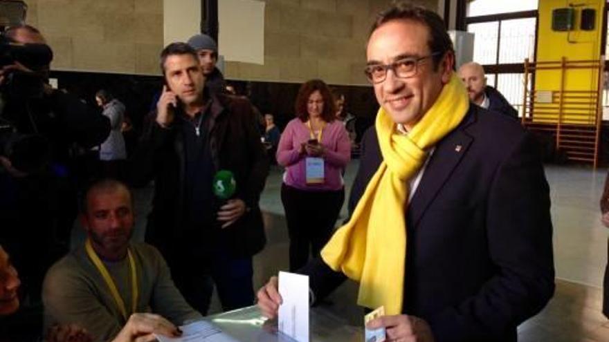 Josep Rull, votant a les eleccions del 21 de desembre de l&#039;any passat