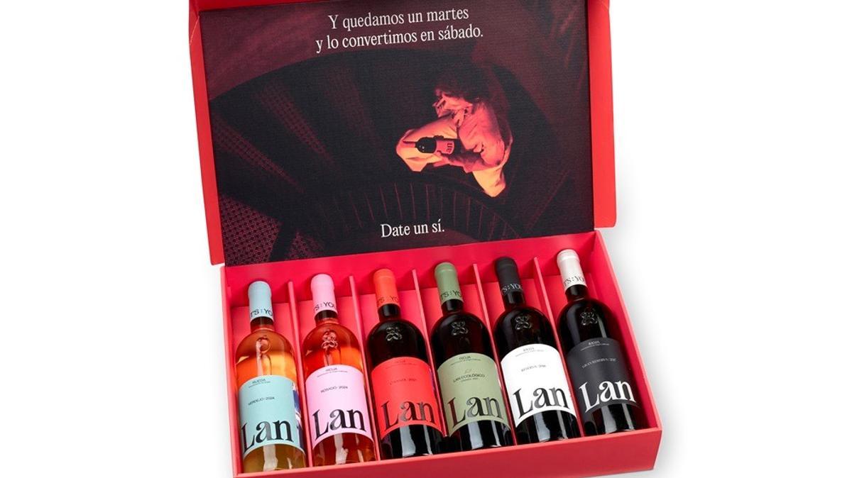 La caja de vinos Lanloverspack de Bodegas LAN.