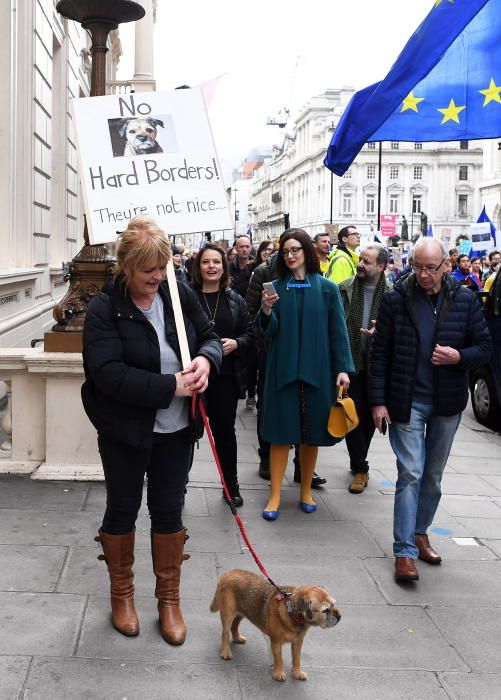 Miles de personas marchan por un nuevo Brexti