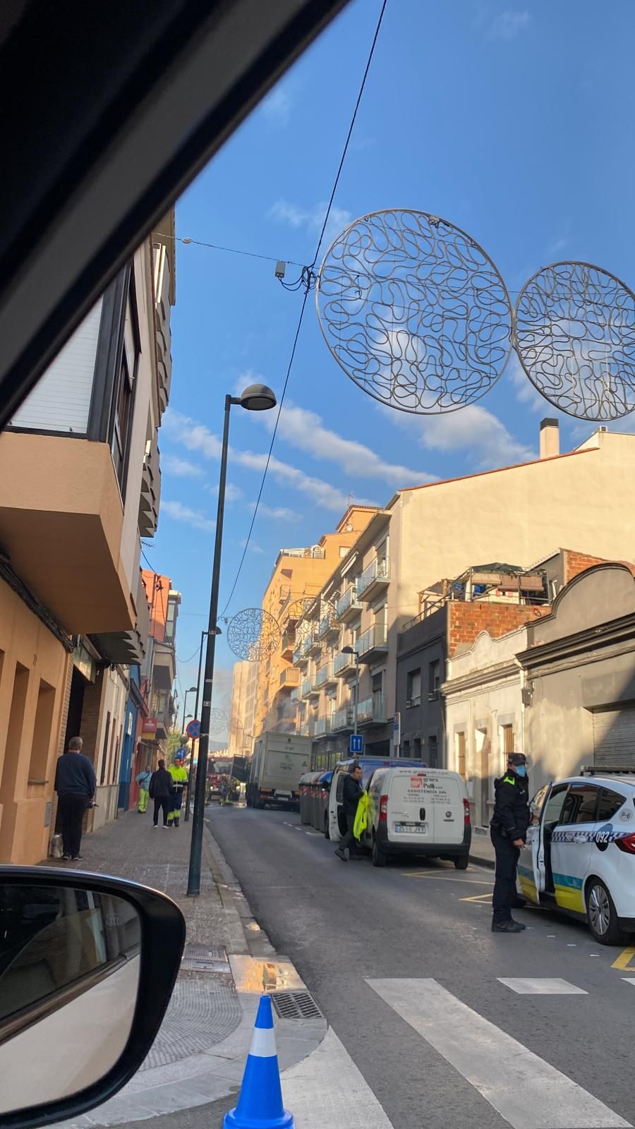 Crema un camió de recollida d'escombraries a Girona